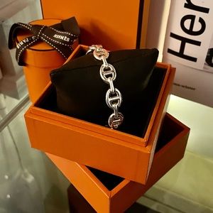 Hermes Chaine d'ancre Enchainee bracelet, medium model